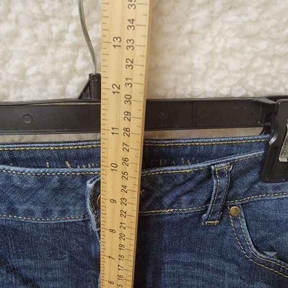 Vera Wang Jeans Womens 8 Blue 30X26 Straight Leg Maggie Stretch Cotton Midrise - Picture 6 of 10